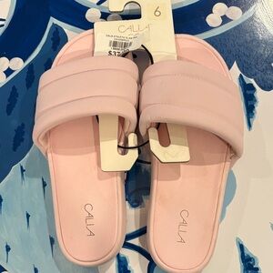NWT CALIA Women's Pink Slide Sandals 6